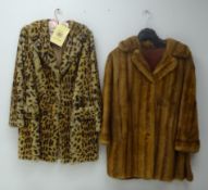 Vintage three quarter length Ocelot fur coat and Mink fur coat (2) Condition Report