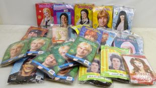 Ex Shop Stock - Large quantity fun wigs for ladies & gents in original packaging