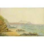 View Towards Scarborough, 19th/early 20th century watercolour signed A Williams 22.5cm x 34.