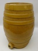 Stoneware glazed four Gallon barrel impressed 'Grosvenor, Glasgow,