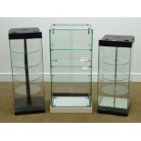 A rectangular display cabinet, four circular shelves (W31cm, H85cm,