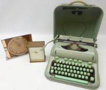 Hermes 3000 portable typewriter with case,