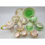 1930's Tuscan china coffee service, unused,