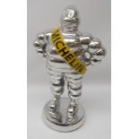 'Michelin Man' chrome advertising figure, H34.