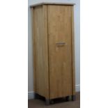 Modern beech finish filing cabinet, W54cm, H154cm,