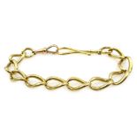 18ct gold link chain bracelet, hallmarked Condition Report Approx 23.