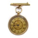 Continental gold fob watch,