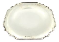 Silver pedestal dish by Barker Brothers Silver Ltd, Birmingham 1939, approx 11.