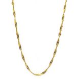 22ct gold Singapore link chain necklace, stamped 22c 917 Condition Report Approx 7.