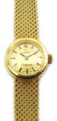 Omega Ladymatic 18ct gold bracelet wristwatch 7136 674238, hallmarked, approx 41.