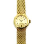 Omega Ladymatic 18ct gold bracelet wristwatch 7136 674238, hallmarked, approx 41.