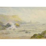 'Anstey's Cove Torquay', watercolour signed by William Henry Hall (British 1812-1880),