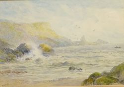 'Anstey's Cove Torquay', watercolour signed by William Henry Hall (British 1812-1880),