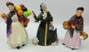 Three Royal Doulton figures 'Biddy Pennyfarthing',
