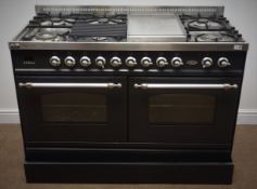 Britannia Classic - 120 dual fuel range cooker, six burner hob and two ovens W120cm, H99cm,