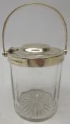 Silver mounted glass preserve jar by Asprey & Co Ltd, Birmingham, 1919,