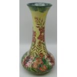 Cobridge limited edition Stoneware vase in the Willow Herb pattern, designed by Rachel Bishop,