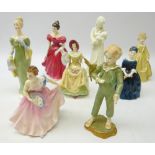 Two Royal Worcester figures 'Parakeet' & 'Grandmothers Dress' after F.G.