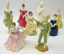 Two Royal Worcester figures 'Parakeet' & 'Grandmothers Dress' after F.G.