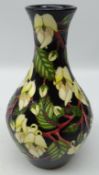 Moorcroft Mountain Gold pattern baluster vase, designed by Sian Leeper 2003,