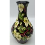 Moorcroft Mountain Gold pattern baluster vase, designed by Sian Leeper 2003,