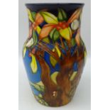 Moorcroft limited edition vase decorated in the Aquitaine by Emma Bossons, dated 2002 no.