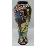 Large Moorcroft limited edition vase decorated in the Avon Water pattern by Rachel Bishop dated