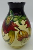 Moorcroft Anna Lily pattern baluster vase designed by Nicola Slaney, dated 1998,