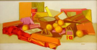 Still Life of Oranges and Miscellania,