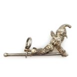 Edwardian articulated Mr Punch pendant charm H3.