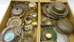 Collection of silver-plated ware, Victorian and later including entree dishes,