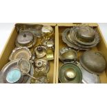 Collection of silver-plated ware, Victorian and later including entree dishes,