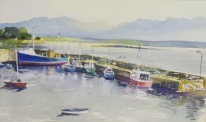 'Roundstone Connemara', watercolour signed by Walter F Parker (British 1914-2010),