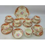 Shelley Sheraton pattern tea service for six (21)