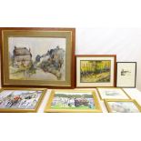'Autumn Clearing', watercolour signed by Andrew Woodhouse, signed and titled verso,