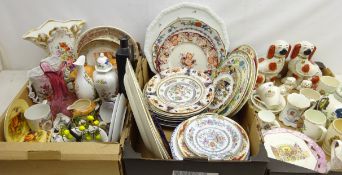 Victorian and later decorative plates incl.