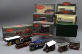 Corgi - seven die-cast models of steam vehicles in the Vintage Glory series,