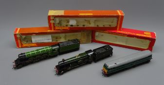Hornby '00' gauge - three locomotives comprising Class 49XX 'Hall' 4-6-0 'Hagley Hall' No.