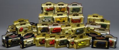 Thirty-eight Lledo Days Gone promotional and other die-cast models including commercial vehicles,