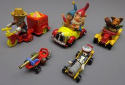 Corgi - five TV and film related die-cast models comprising Noddy's Car with three figures No.