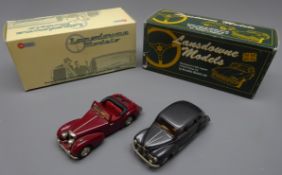 Lansdowne Models - two die-cast models - 1953 Jowett Javelin Deluxe No.