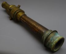 Fireman's copper and brass long branch pipe L49cm Condition Report <a