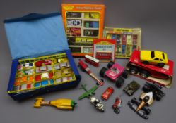 Various makers die-cast models - Matchbox Carry Case containing twenty-four assorted vehicles,
