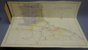 Victorian Cleveland Railway Extension Map, 1858,