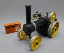 Mamod Steam Tractor in black and yellow with box of solid fuel tablets Condition Report