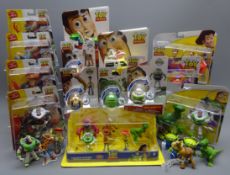 Disney Pixar Toy Story boxed figurines comprising Toy Story Figurine Playset, Buzz Lightyear & Rex,