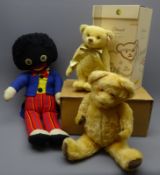 Steiff limited edition blond teddy bear 'Edward', boxed with certificate as new, Chad Valley Golly,