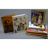 Ten books on dolls and doll collecting including The Ultimate Doll Book,