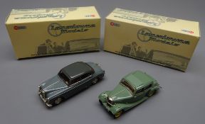 Lansdowne Models - two die-cast models - 1958 Riley 2.6 Sports Saloon No.