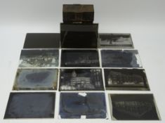 Twelve 1/2 plate negatives, early 20th century incl.